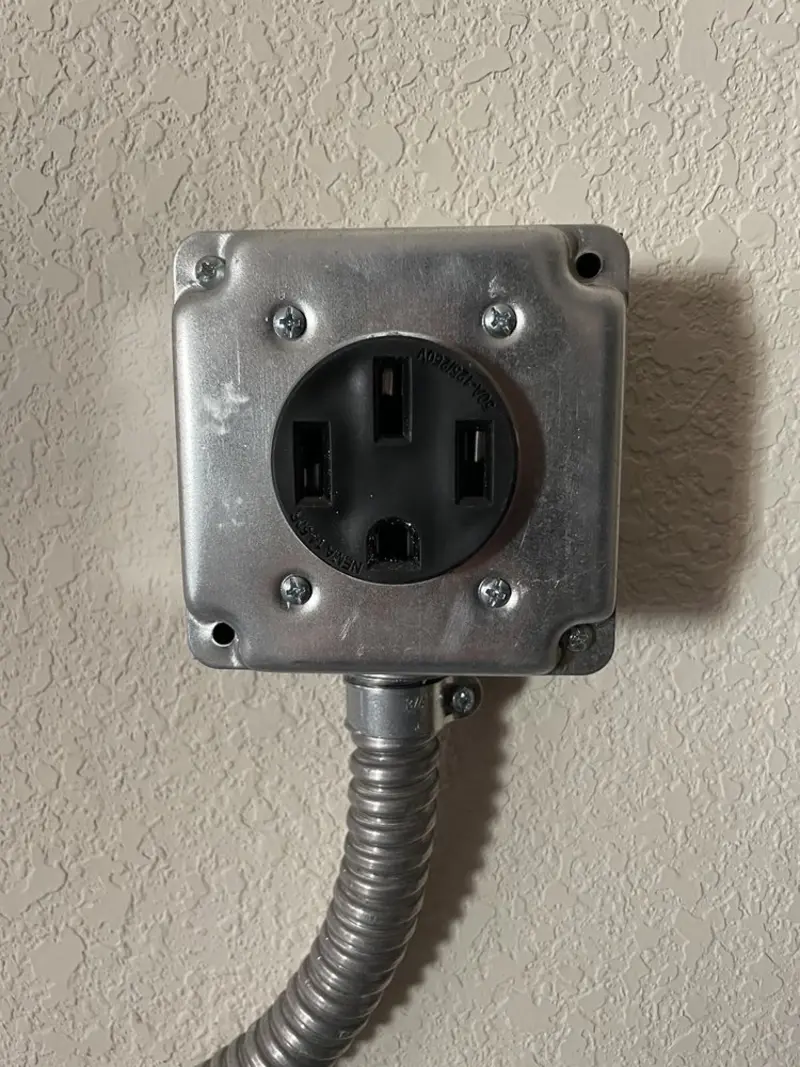 NEMA 14-50 outlet installed for Smart Home Electrical in Wahpeton